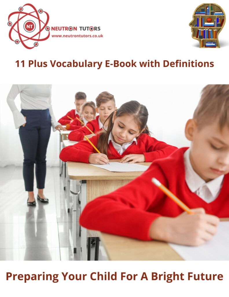 11 Plus Vocabulary E-Book with Definitions